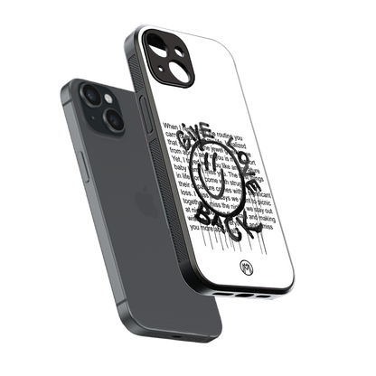 give love back back phone cover | glass case for iphone 13 mini