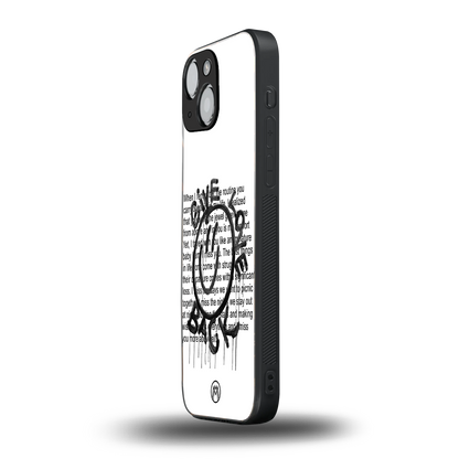 give love back back phone cover | glass case for iphone 13 mini