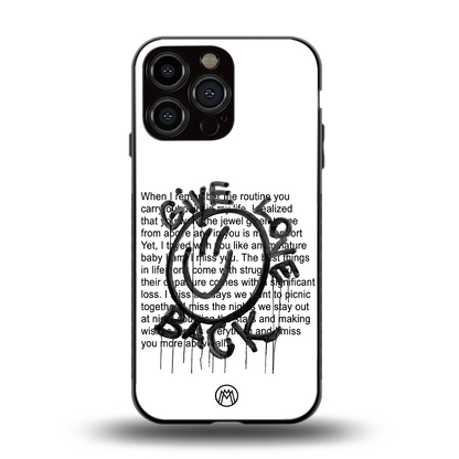 give love back back phone cover | glass case for iphone 13 pro max