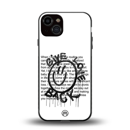 give love back back phone cover | glass case for iphone 13