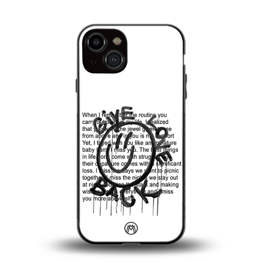 give love back back phone cover | glass case for iphone 13