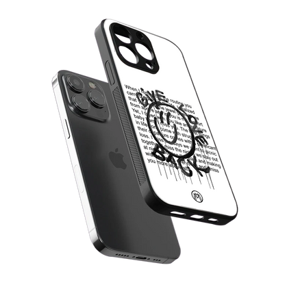 give love back back phone cover | glass case for iphone 14 pro max