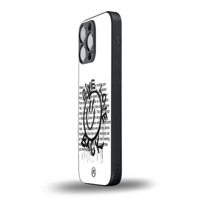 give love back back phone cover | glass case for iphone 14 pro max