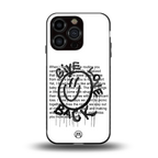 give love back back phone cover | glass case for iphone 15 pro