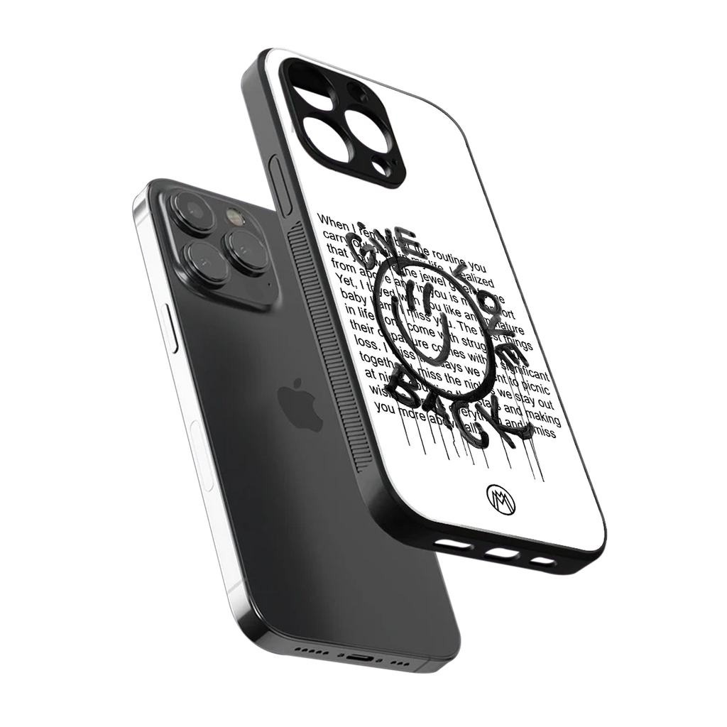give love back back phone cover | glass case for iphone 15 pro