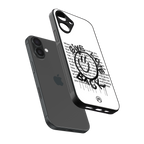 give love back back phone cover | glass case for iphone 16 plus