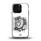 give love back back phone cover | glass case for iphone 16 pro