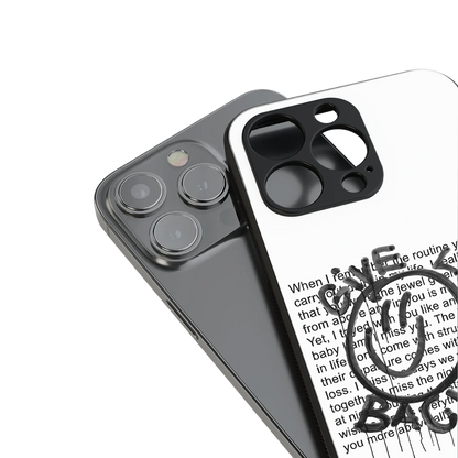 give love back back phone cover | glass case for iphone 16 pro