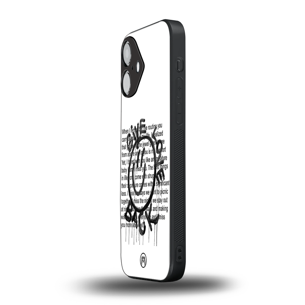 give love back back phone cover | glass case for iphone 16