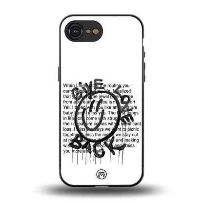 give love back back phone cover | glass case for iphone 16e