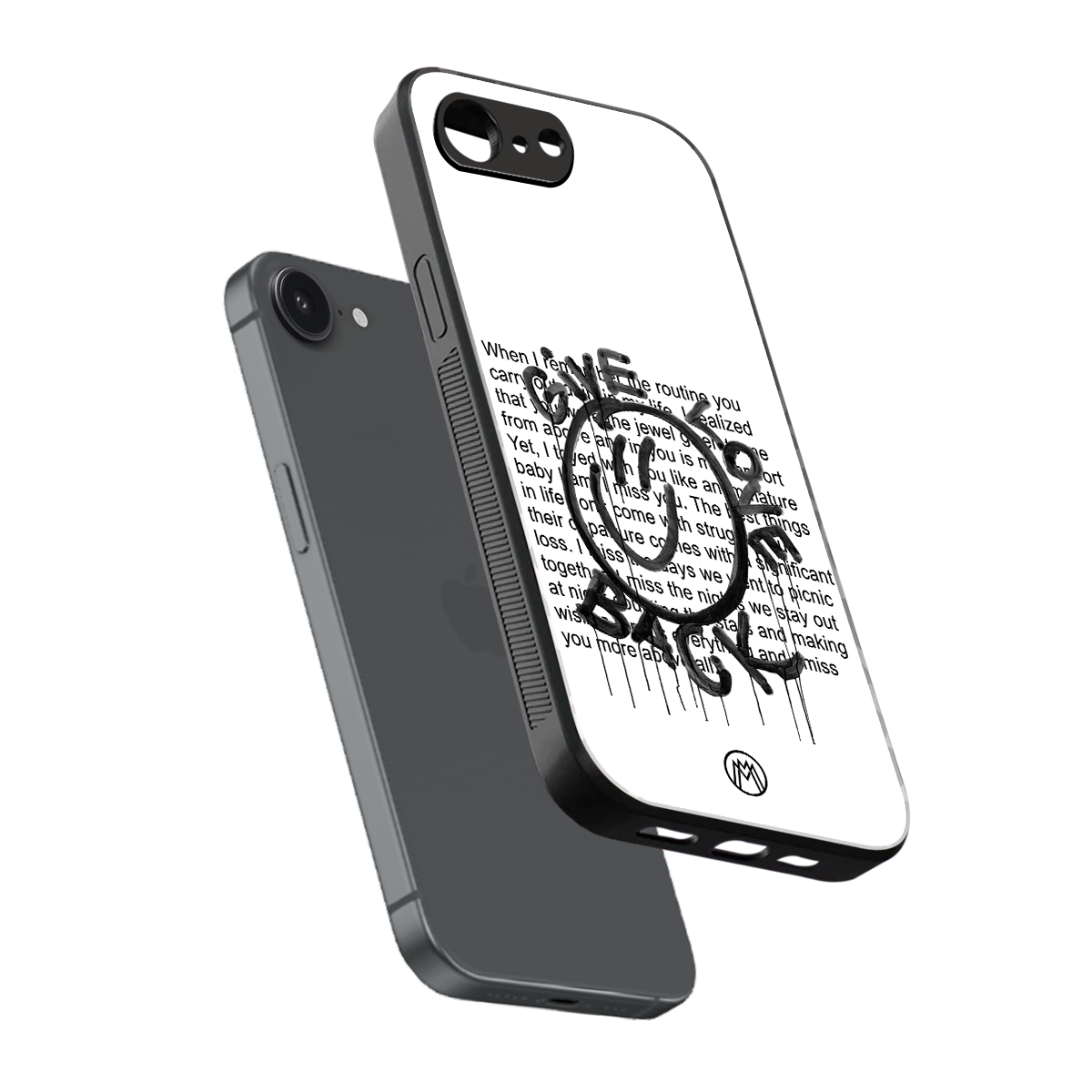 give love back back phone cover | glass case for iphone 16e