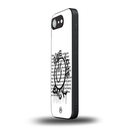 give love back back phone cover | glass case for iphone 16e