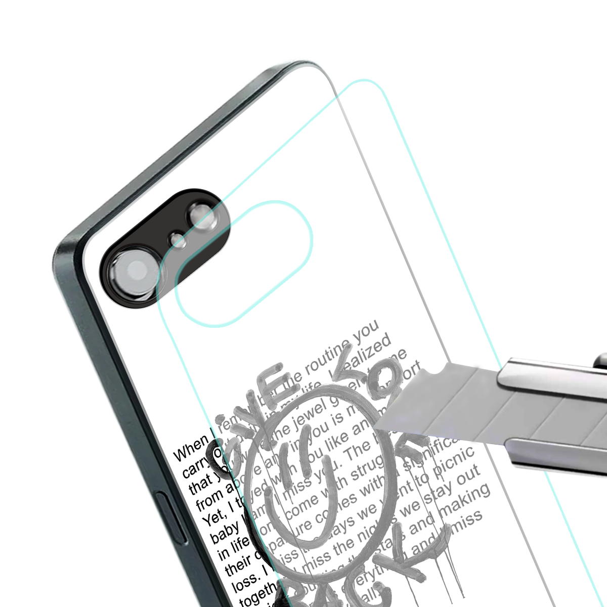 give love back back phone cover | glass case for iphone 16e