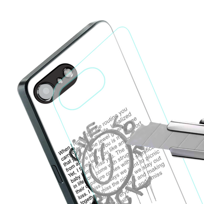 give love back back phone cover | glass case for iphone 16e