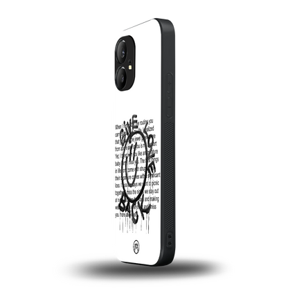 give love back back phone cover | glass case for nothing phone 1
