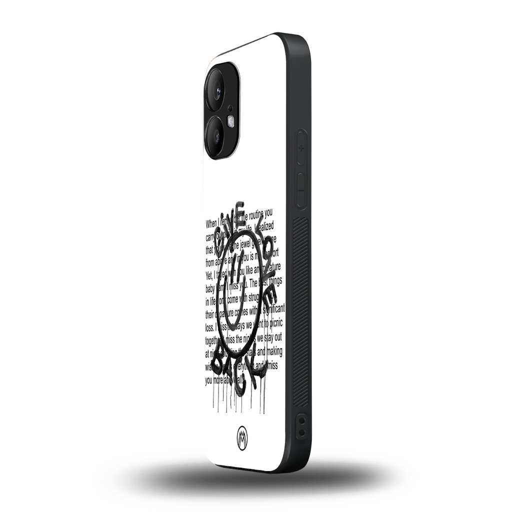 give love back back phone cover | glass case for nothing phone 2