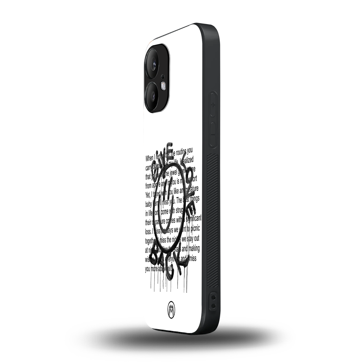 give love back back phone cover | glass case for nothing phone 2