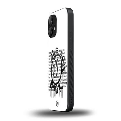 give love back back phone cover | glass case for nothing phone 2