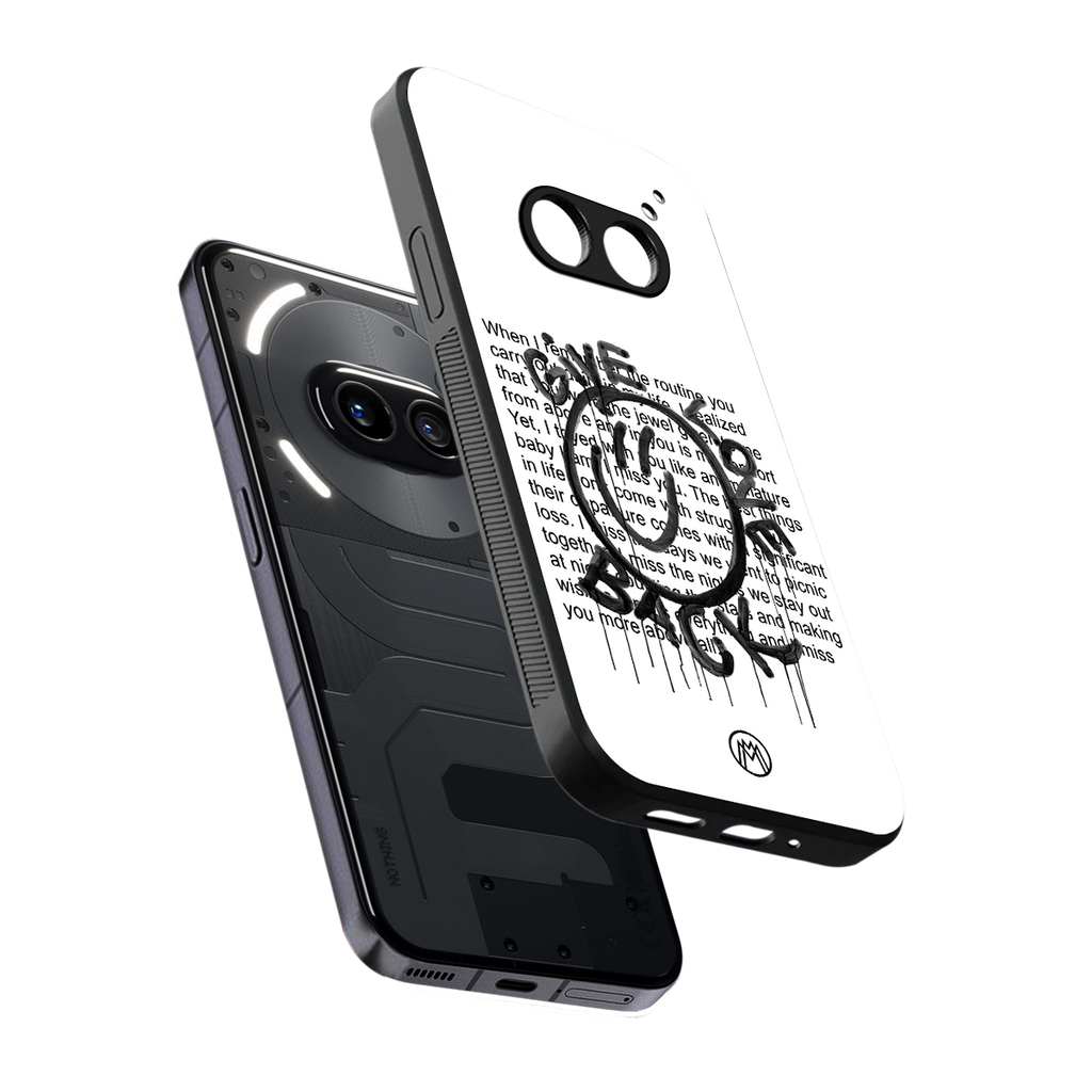 give love back back phone cover | glass case for nothing phone 2a