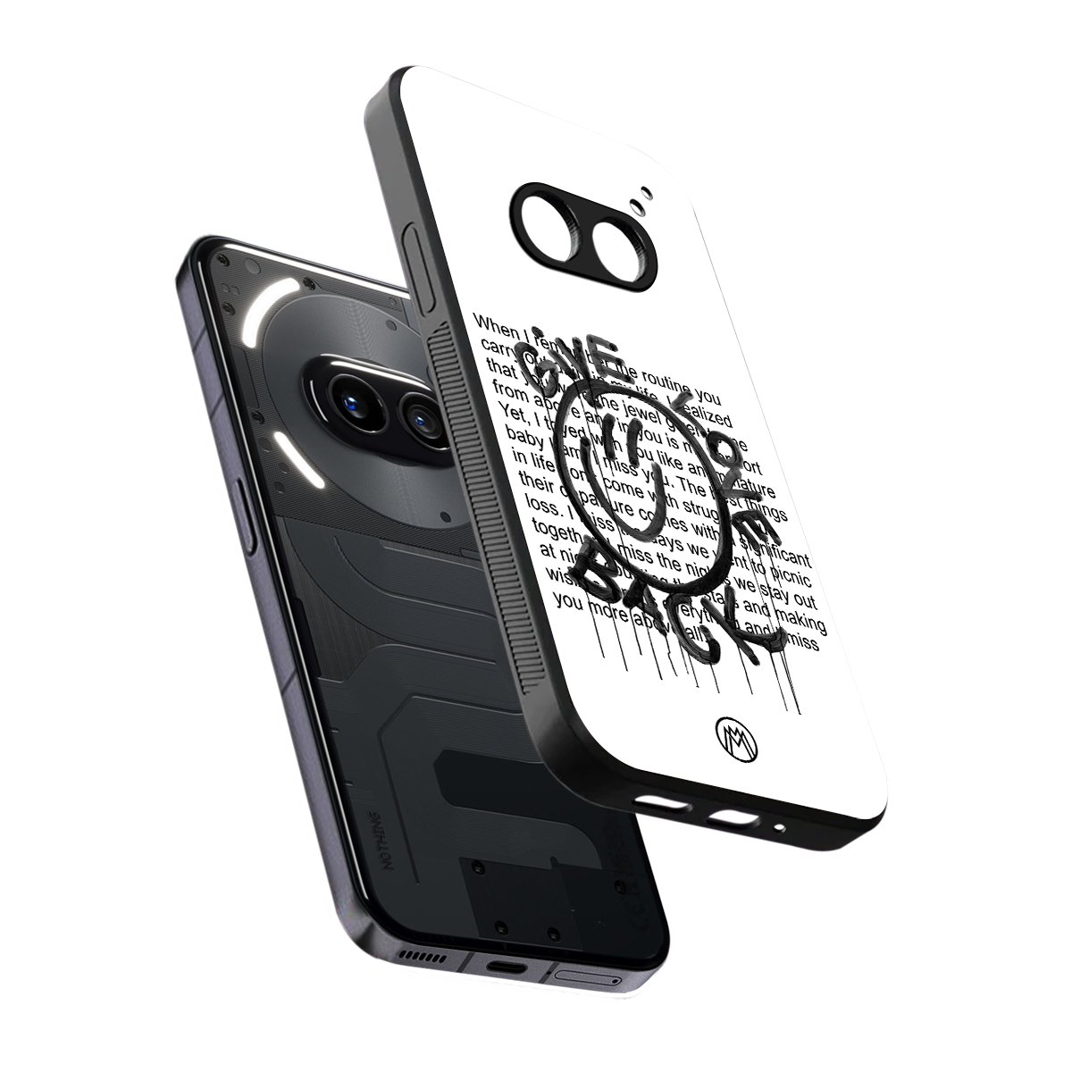 give love back back phone cover | glass case for nothing phone 2a