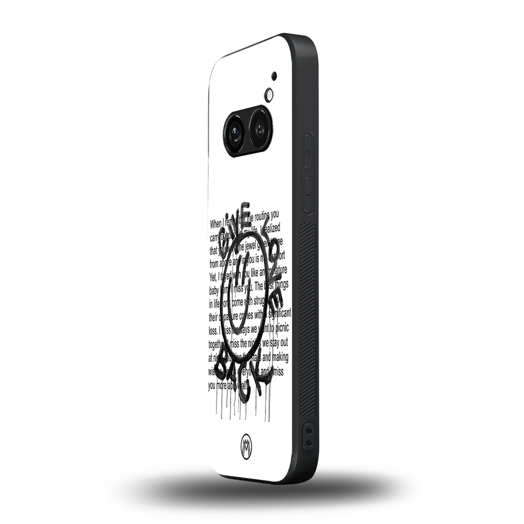 give love back back phone cover | glass case for nothing phone 2a