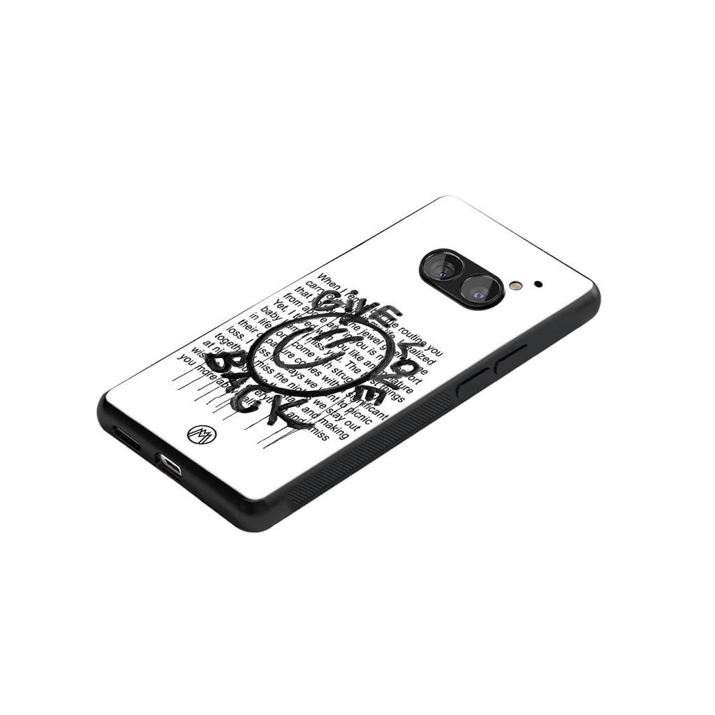 give love back back phone cover | glass case for nothing phone 2a