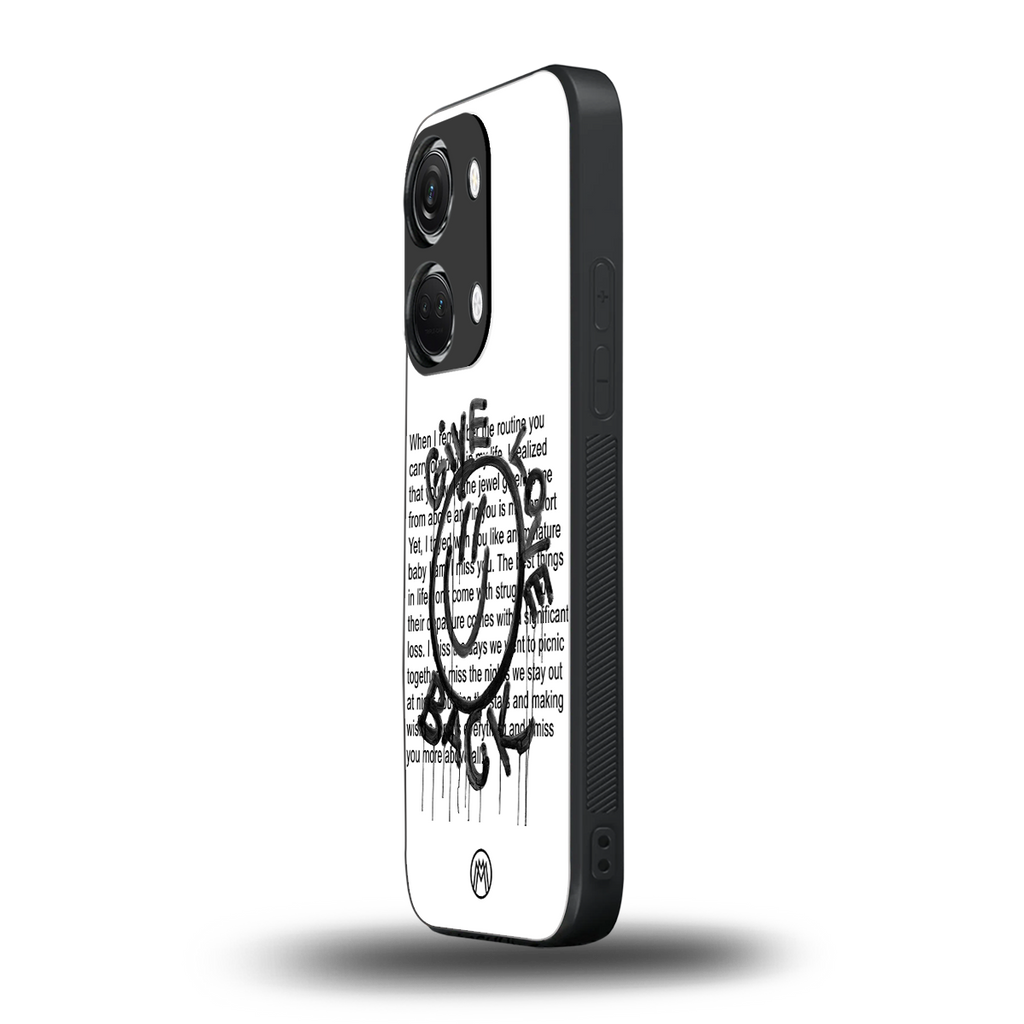 give love back back phone cover | glass case for oneplus nord 3