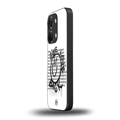 give love back back phone cover | glass case for oneplus nord 3