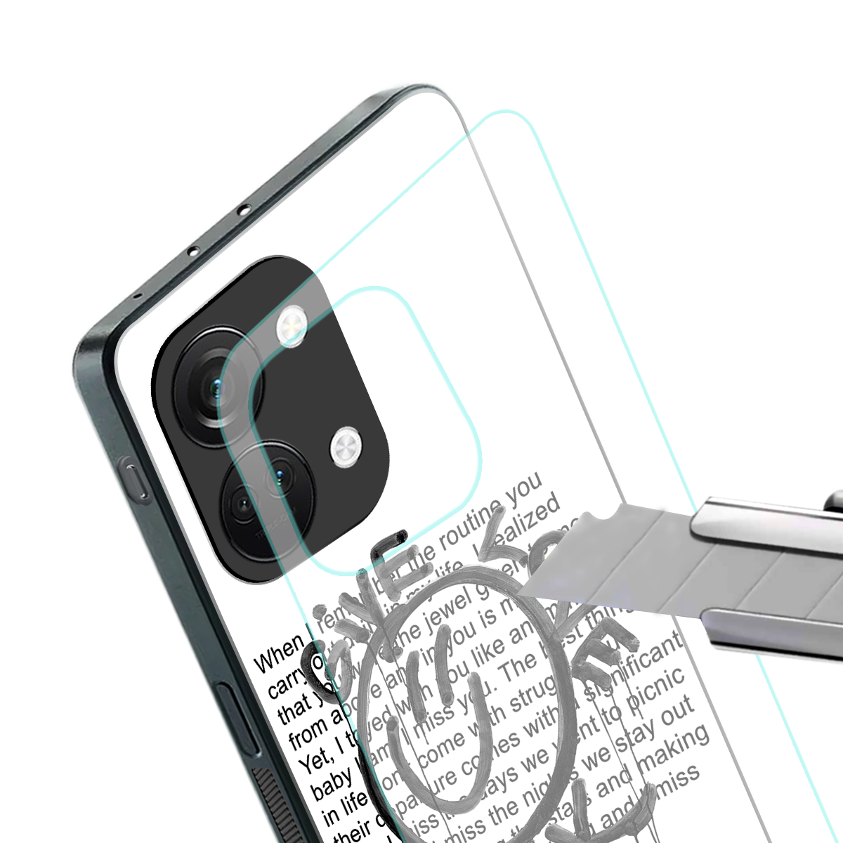 give love back back phone cover | glass case for oneplus nord 3