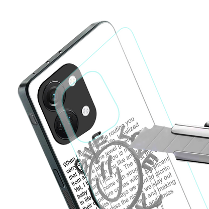 give love back back phone cover | glass case for oneplus nord 3