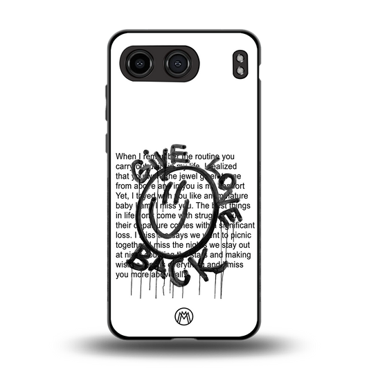 give love back back phone cover | glass case for oneplus nord 4