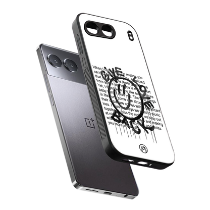 give love back back phone cover | glass case for oneplus nord 4