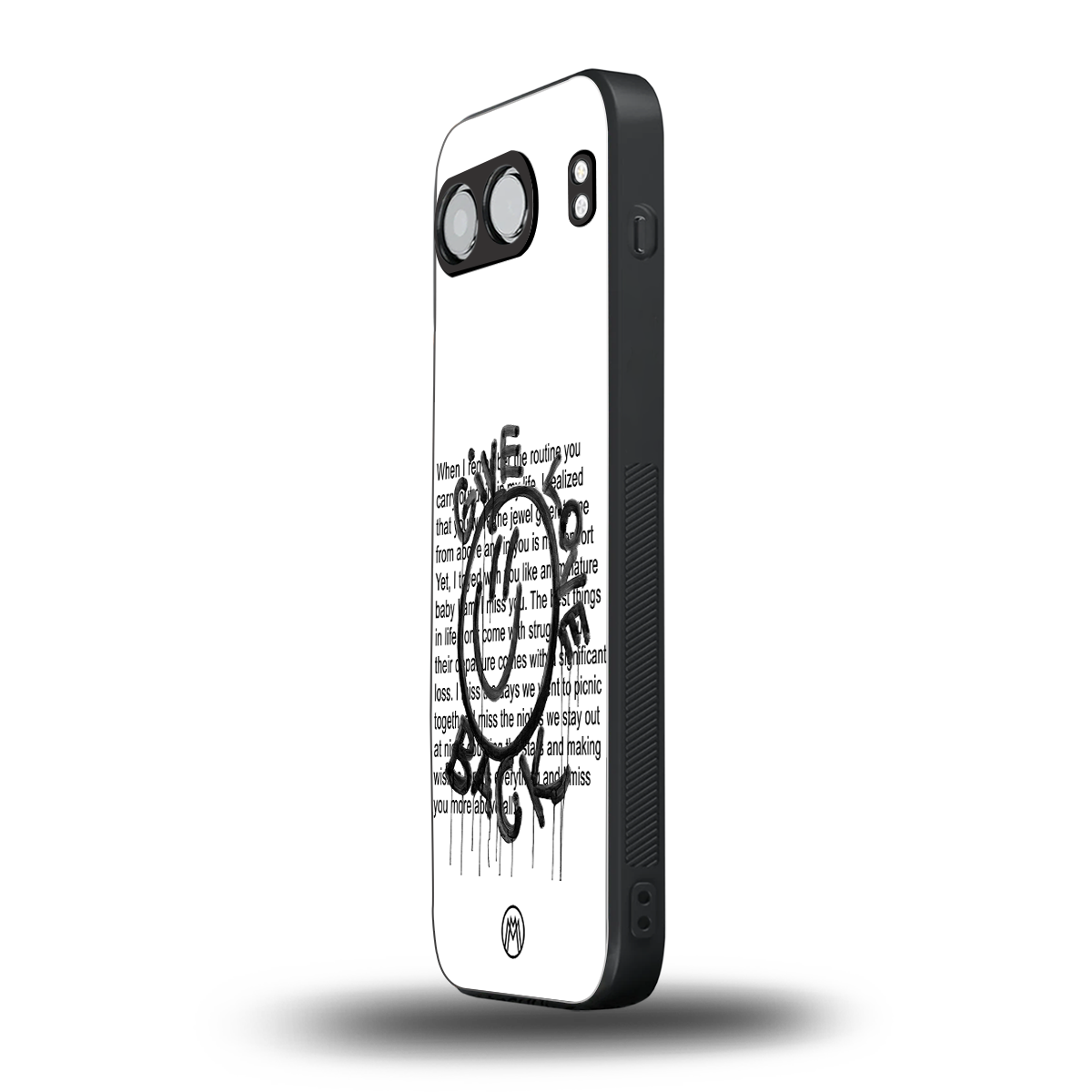 give love back back phone cover | glass case for oneplus nord 4