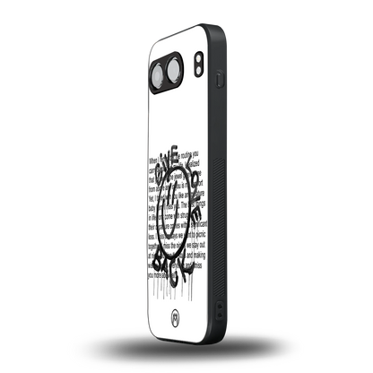 give love back back phone cover | glass case for oneplus nord 4