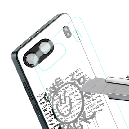 give love back back phone cover | glass case for oneplus nord 4