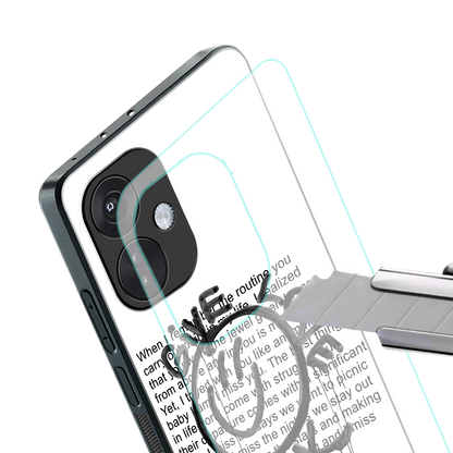 give love back back phone cover | glass case for oneplus nord ce 3