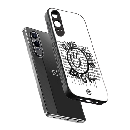 give love back back phone cover | glass case for oneplus nord ce 4 lite