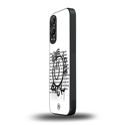 give love back back phone cover | glass case for oneplus nord ce 4 lite