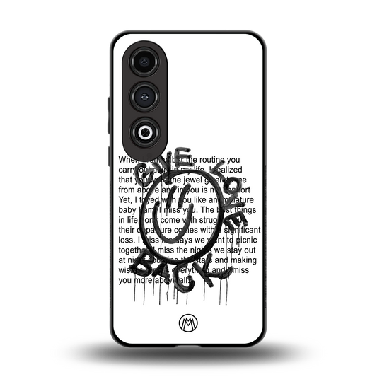 give love back back phone cover | glass case for oneplus nord ce 4