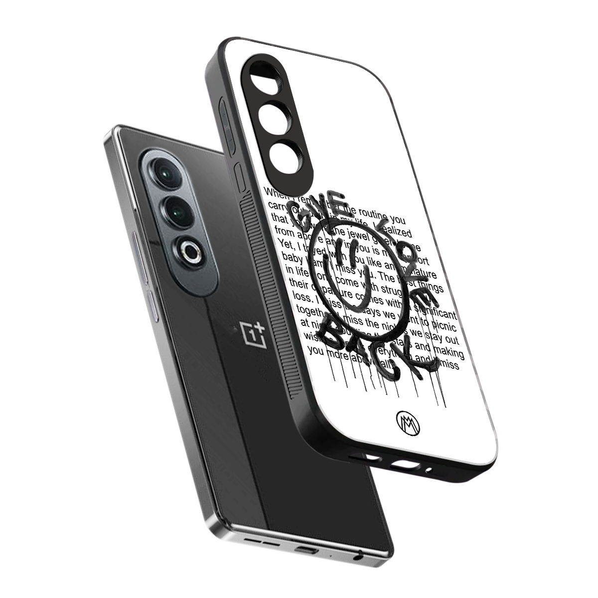 give love back back phone cover | glass case for oneplus nord ce 4