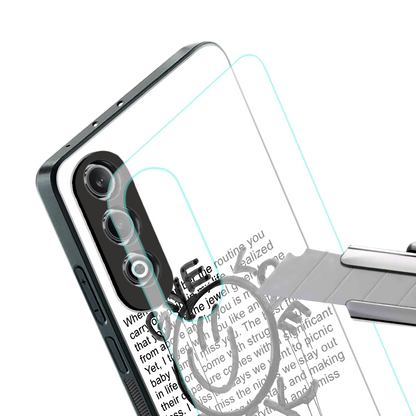 give love back back phone cover | glass case for oneplus nord ce 4