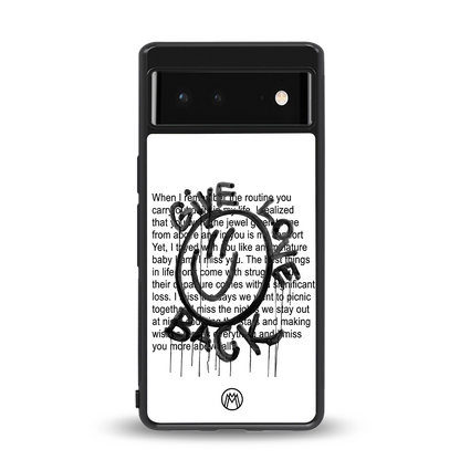 give love back back phone cover | glass case for Google Pixel 6A