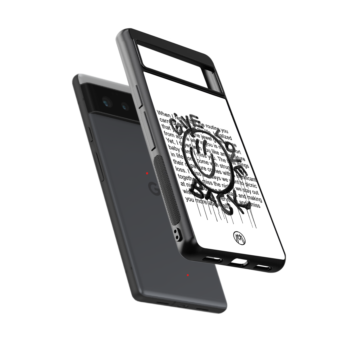 give love back back phone cover | glass case for google pixel 6
