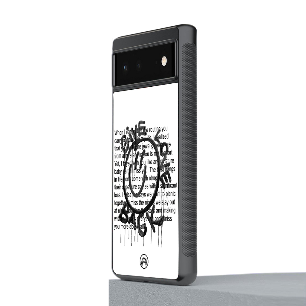 give love back back phone cover | glass case for Google Pixel 6A