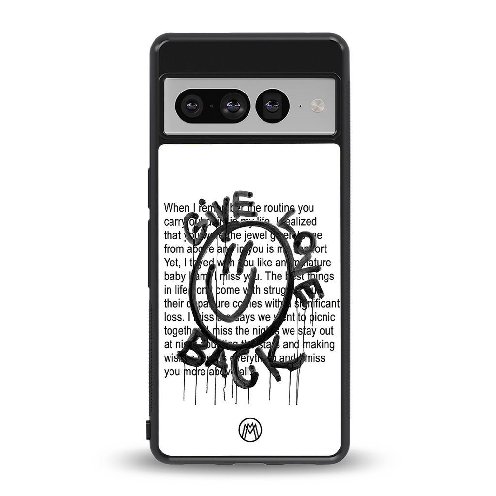 give love back back phone cover | glass case for google pixel 7 pro
