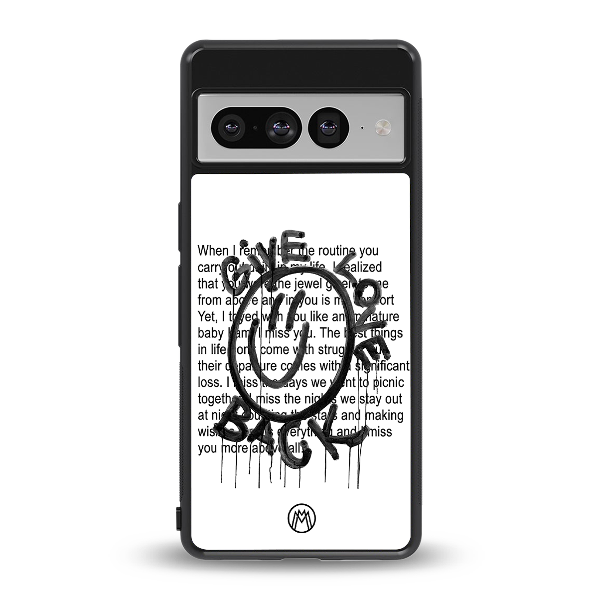give love back back phone cover | glass case for google pixel 7 pro
