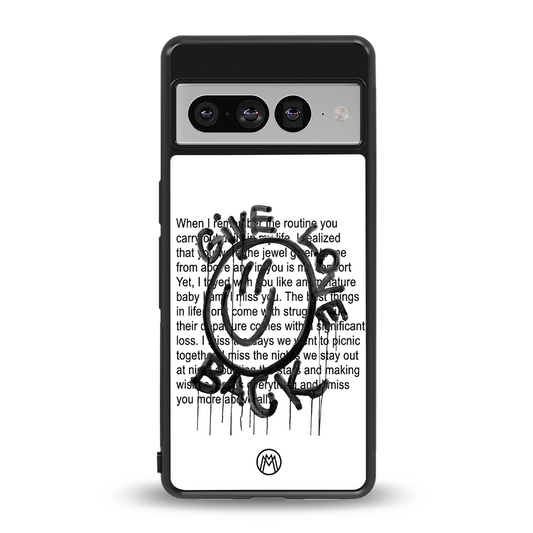 give love back back phone cover | glass case for google pixel 7 pro