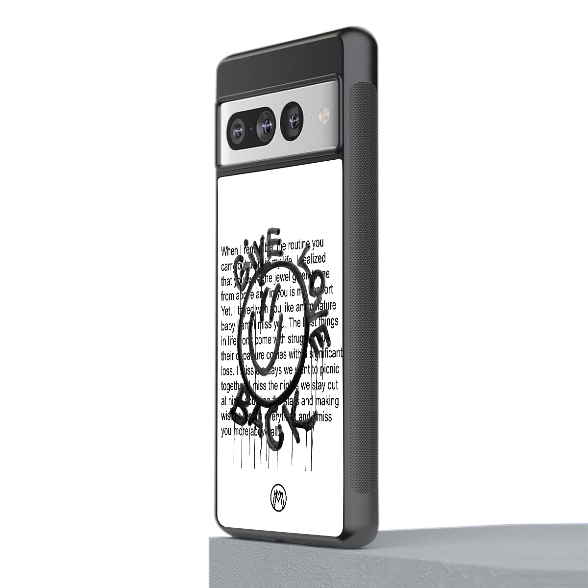 give love back back phone cover | glass case for google pixel 7 pro