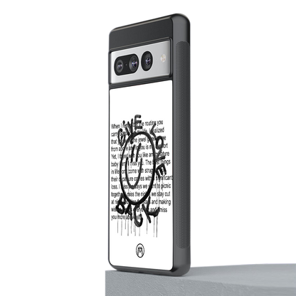 give love back back phone cover | glass case for google pixel 7 pro
