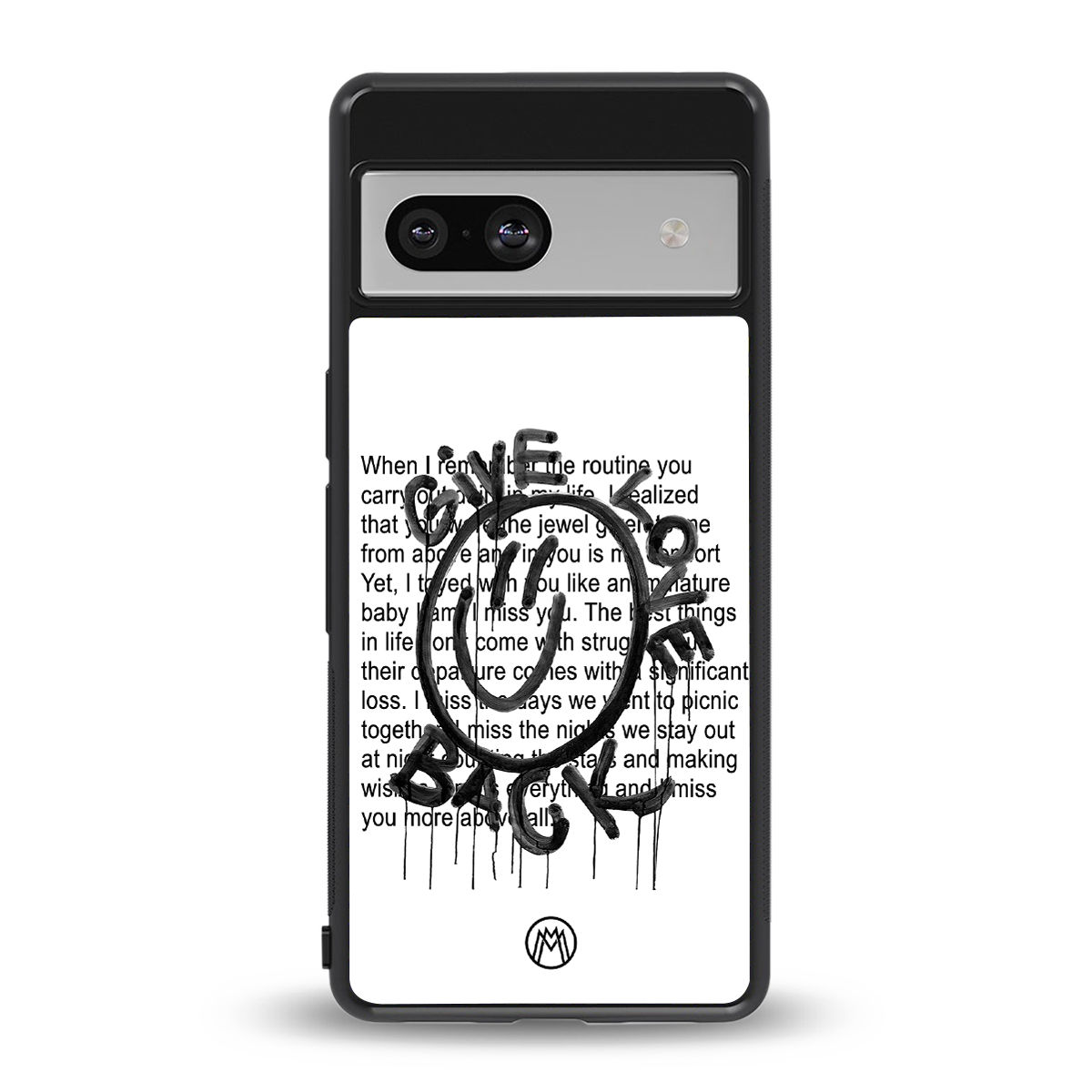 give love back back phone cover | glass case for Google Pixel 7A